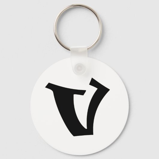 Letter V_large Sleutelhanger (Voorkant)