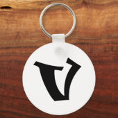 Letter V_large Sleutelhanger (Voorkant)