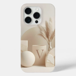 Letter V Minimal Monogram Phone Case – Aesthetic N