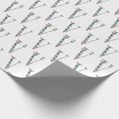 Letter V Monogram Cadeaupapier (Hoek)