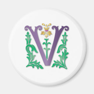 Letter V Monogram Magneet
