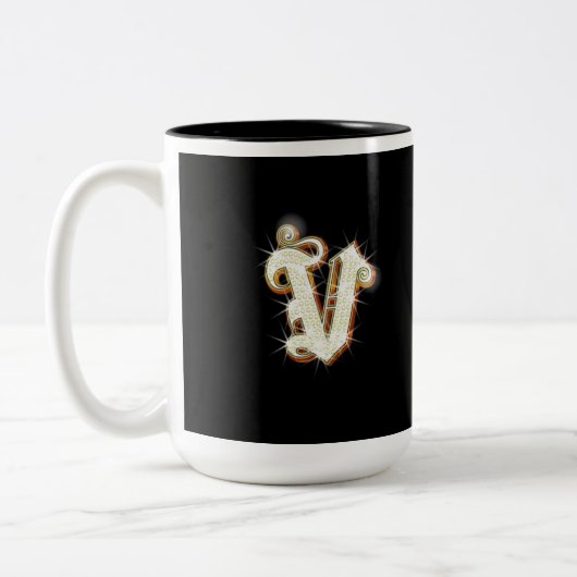 Letter V Monogram Mok (Links)