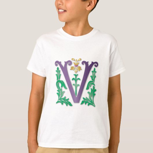 Letter V Monogram T-shirt (Voorkant)
