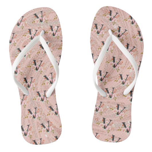 Letter V Teenslippers (Voetbed)