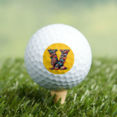 Letter V Thanksgiving turkey style gift Golfballen (Insitu Shirt)