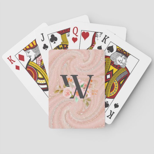 Letter W Pokerkaarten (Achterkant)