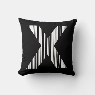 LETTER X BAR CODE Eerste Initiaal Barcodepatroon Kussen