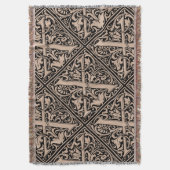 Letter X Middeleeuws Monogram Art Nouveau Deken (Voorkant Verticaal)