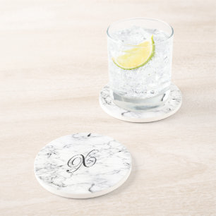 Letter X monogram Marmer textuur Zandsteen Onderzetter