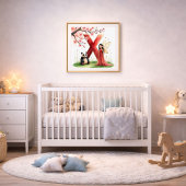 Letter X Panda Fairy Poster - Chinese Alphabet Art