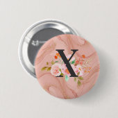 Letter X Ronde Button 5,7 Cm (Voorkant /achterkant)
