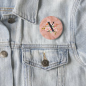 Letter X Ronde Button 5,7 Cm (In situ)