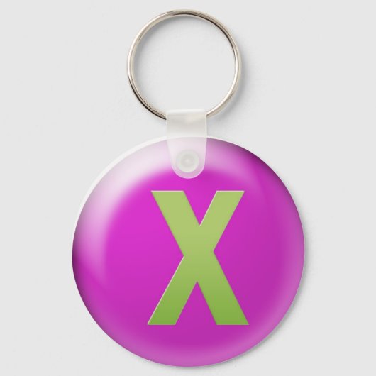 Letter X Sleutelhanger (Voorkant)