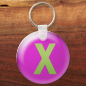 Letter X Sleutelhanger (Voorkant)