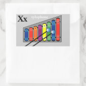 Letter X xylofoon Stickers (Tas)