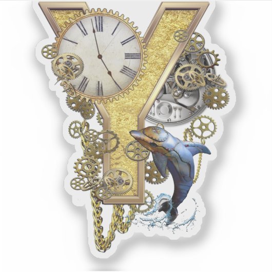 Letter Y Birthday Customization Sticker (Voorkant)