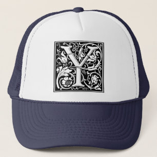Letter Y Middeleeuwse Monogram Art Nouveau Trucker Pet