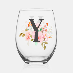 Letter Y Wijnglas Zonder Voet