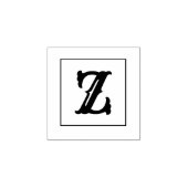Letter Z 1 inch rubberen stempel (Afrduk)