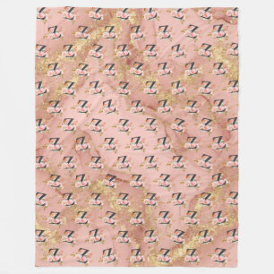 Letter Z Fleece Deken
