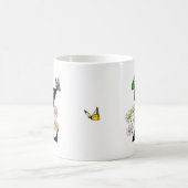 Letter Z Floral Butterfly Monogram Initiaal Koffiemok (Center)