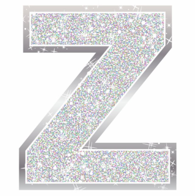 Letter Z Fotobeeldje Ornament (Voorkant)