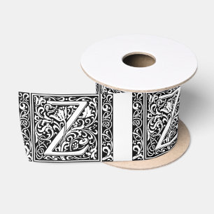 Letter Z Middeleeuwse Monogram Art Nouveau Lint