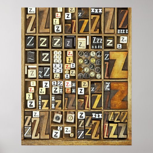 Letter Z Poster (Voorkant)