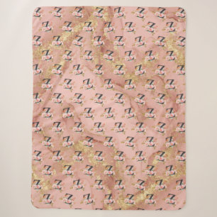Letter Z Sherpa Deken