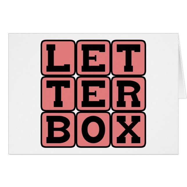 Letterbox, beeldverhouding (Voorkant Horizontaal)