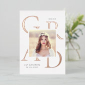 Letterboxed Folie | Aankondiging foto-Afstuderen (Staand Voorkant)