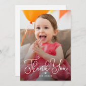 Lettercharmflap Dank je Kaart (Voorkant / Achterkant)
