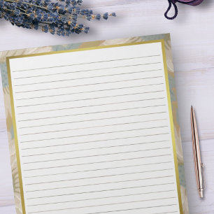 Lettergrootte 8,5 inch x 11 inch Bruine lijnen Bre Notitieblok