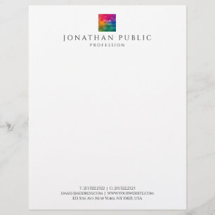 Letterhead Custom Company Logo Moderne Sjabloon Briefhoofd