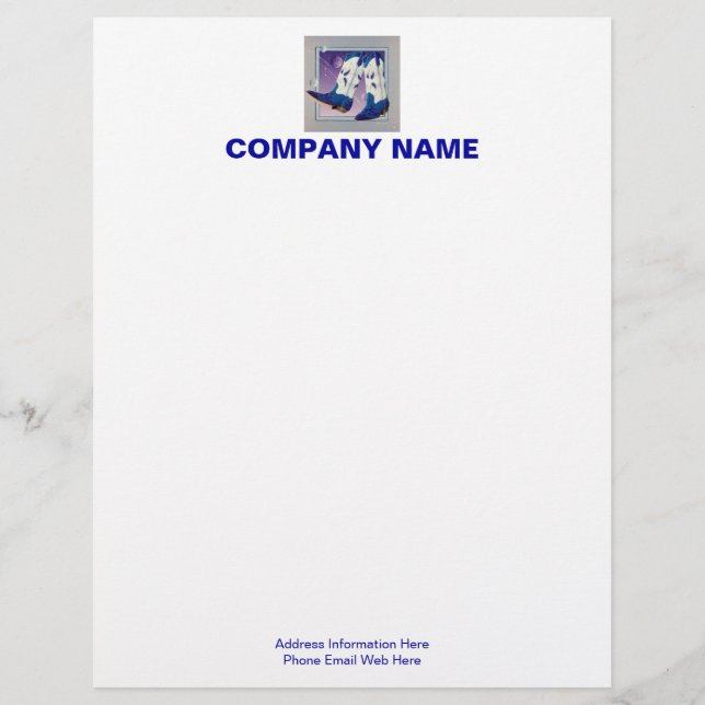 Letterhead - Electric Slide Cowboy Boots (Voorkant)