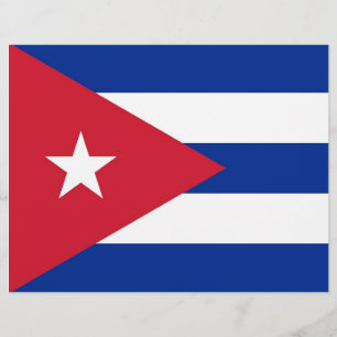 Letterhead met vlag Cuba