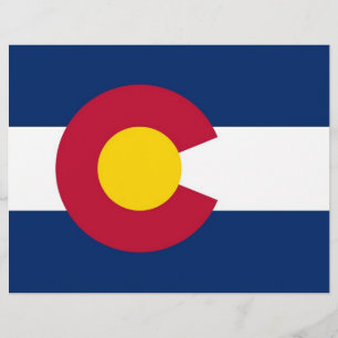Letterhead met vlag van Colorado