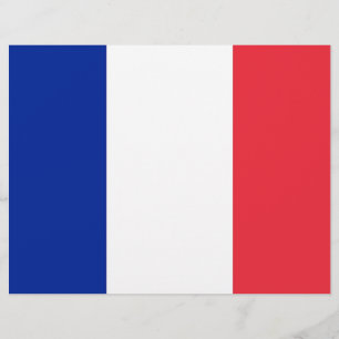 Letterhead met vlag van Frankrijk