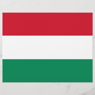 Letterhead met vlag van Hongarije