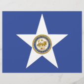 Letterhead met vlag van Houston, VS (Achterkant)