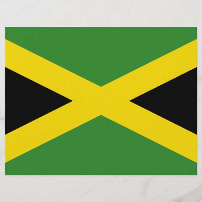 Letterhead met vlag van Jamaica (Voorkant)