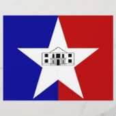 Letterhead met vlag van San Antonio, VS (Achterkant)