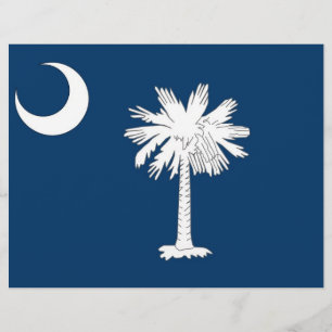 Letterhead met vlag van South Carolina, VS