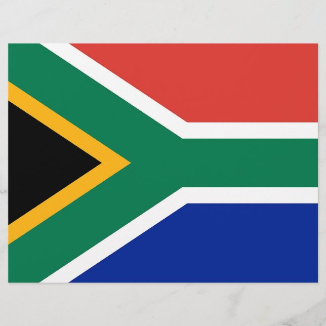 Letterhead met vlag van Zuid-Afrika (Voorkant)