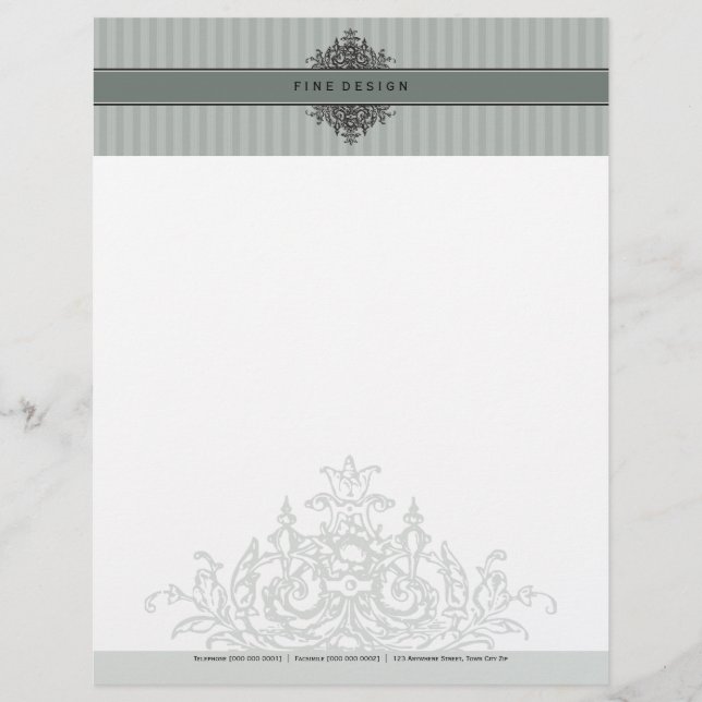 LETTERHEAD - mooie renaissance 8 Gepersonaliseerd Briefhoofd (Voorkant)