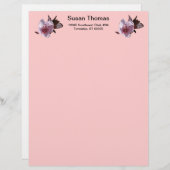 Letterhead - Plum blossom Briefhoofd (Voorkant / Achterkant)