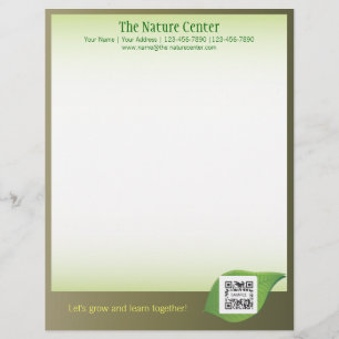 Letterhead Sjabloon Natuur Center Briefhoofd Ontwerp