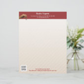 Letterhead Sjabloon Realty Experts Briefhoofd Sjabloon (Staand voorkant)