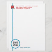 Letterhead Sjabloon Republican Elephant Custom Briefhoofd (Voorkant / Achterkant)