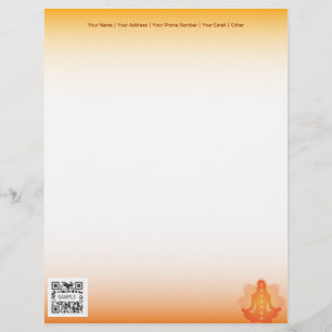 Letterhead Sjabloon Yoga Gepersonaliseerd Briefhoofd